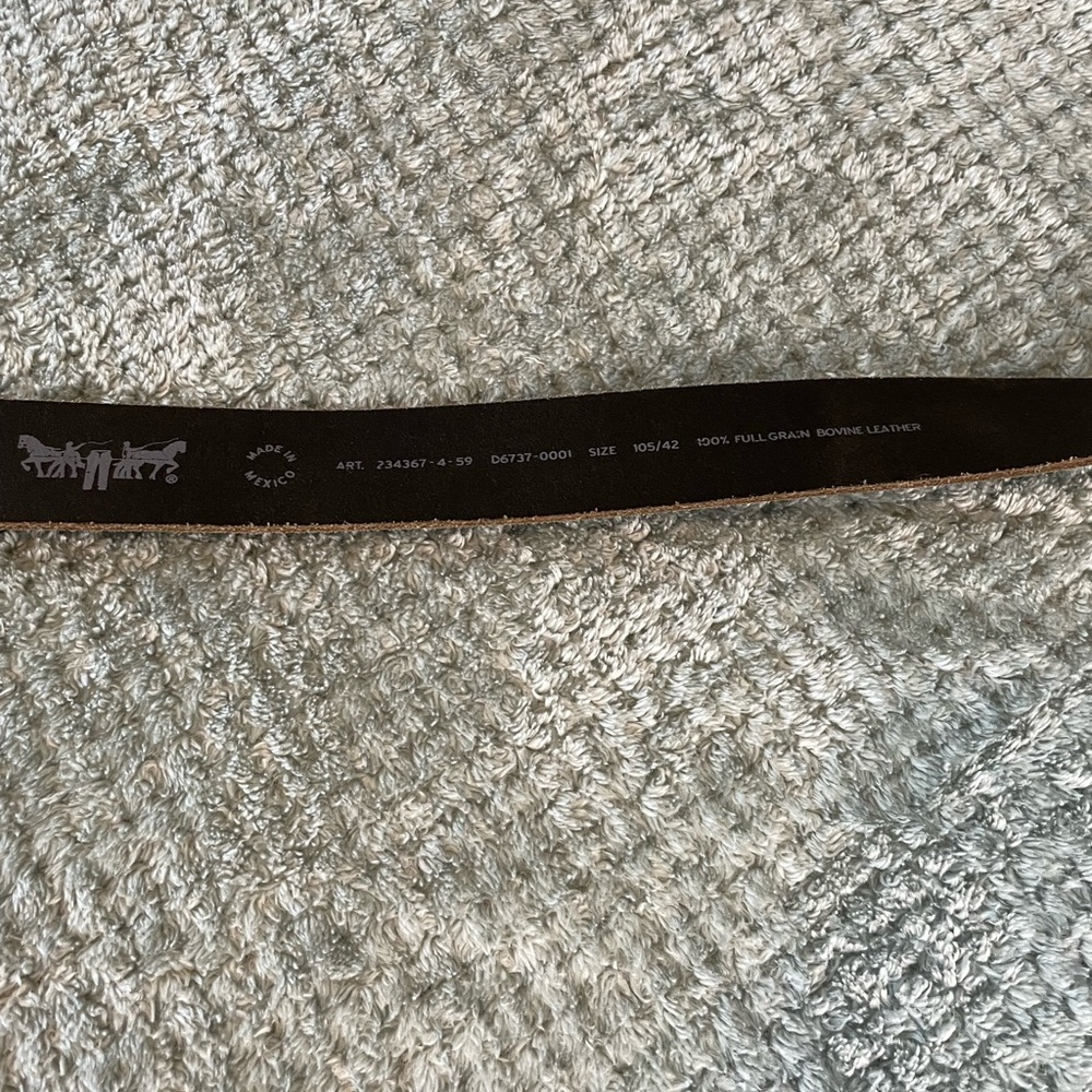 Levi's Black Leather Belt for Men - Picture 5 of 7